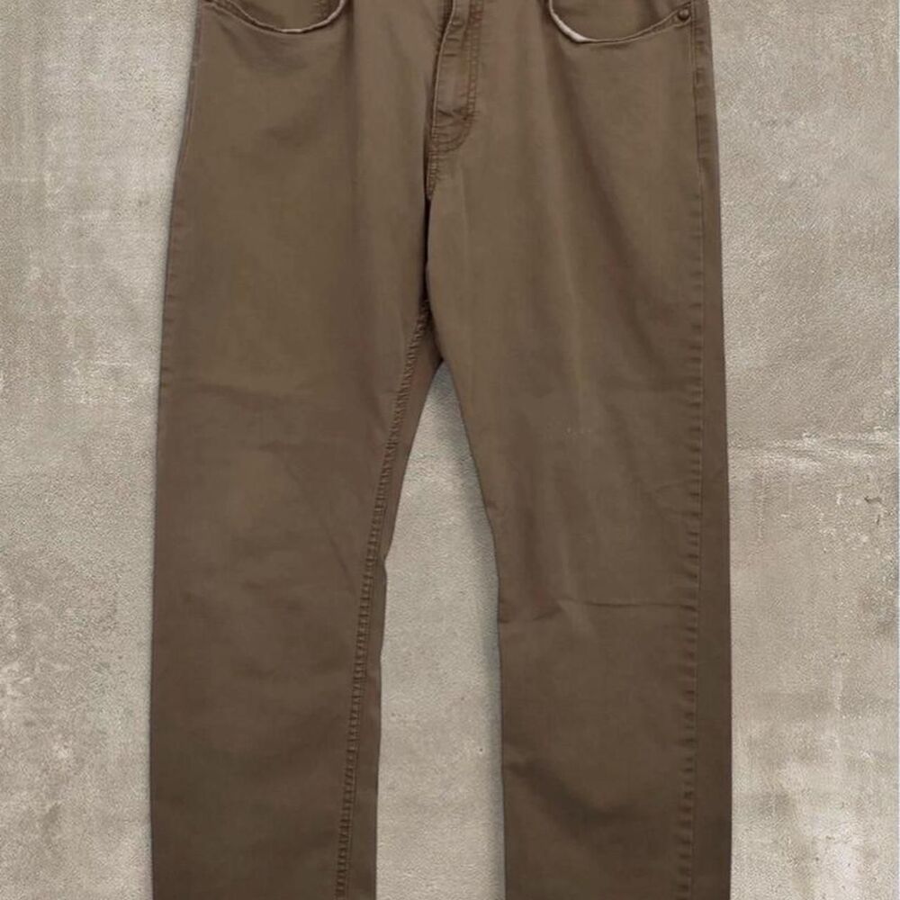 Wrangler Men's Brown Denim Relaxed Straight Fit Jeans SIZE 34x30
